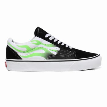 Damske Tenisky Vans Flame Old Skool Čierne/Biele VA07RSZGX